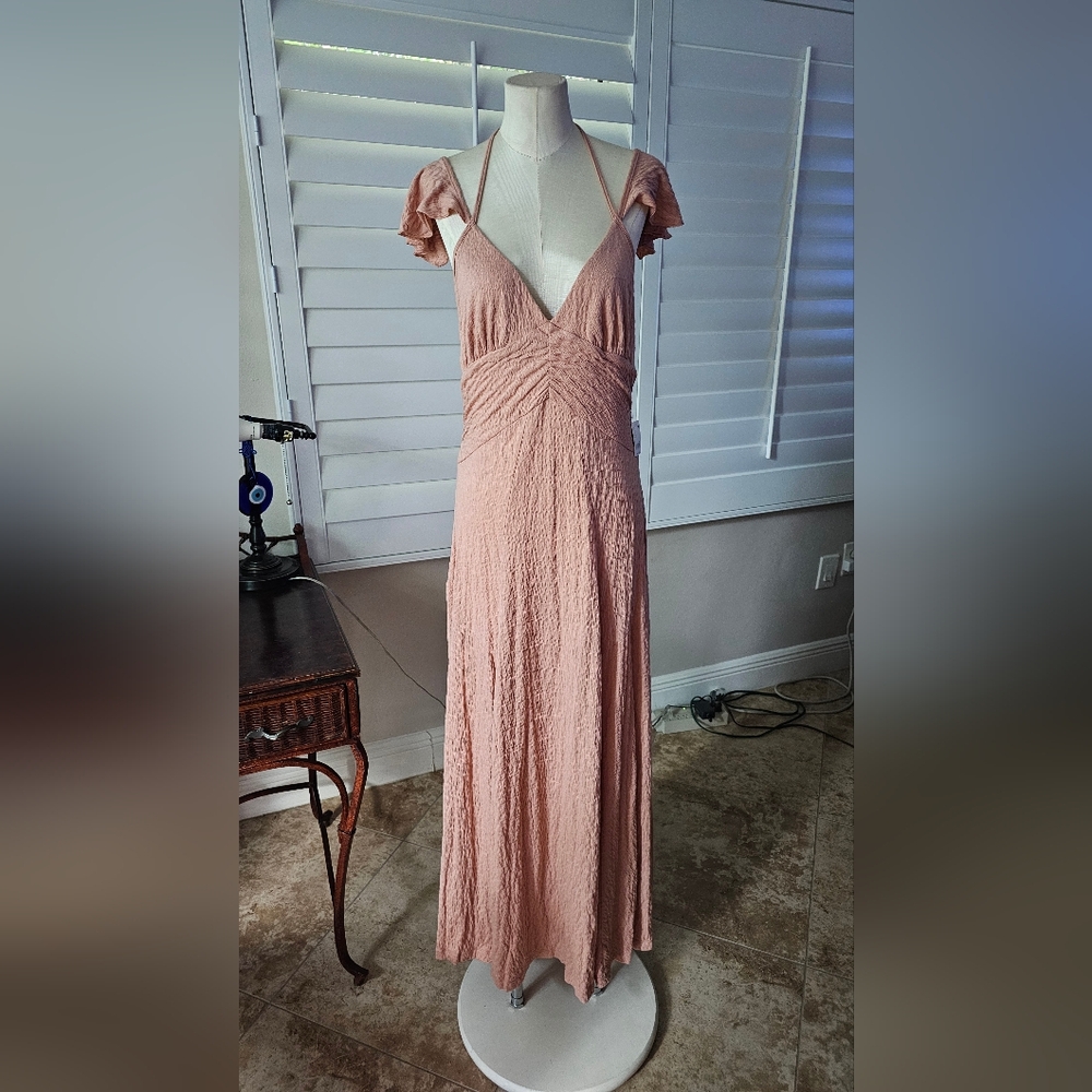 Free People Blush Maxi Dress Pink L